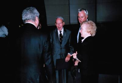 <span class='aslide1'>Dr. Robert Salter with the former Premier of Ontario, David Peterson</span>
